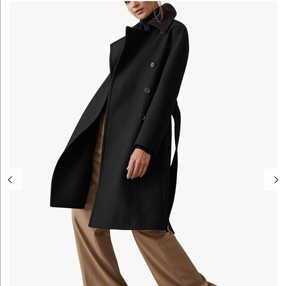 NWT Reiss Eilish Button Wool Coat PRICE FIRM